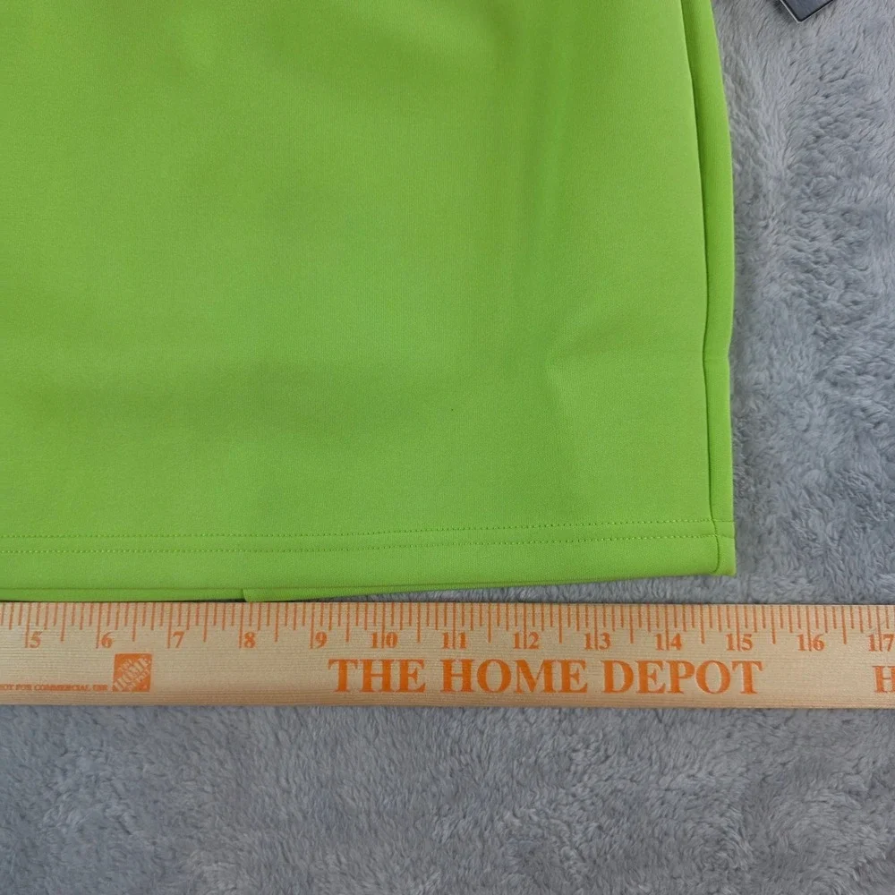 Lulus‎ Women XS She's Bold Neon Green Mini Skirt Bodycon High Waist Scuba Knit